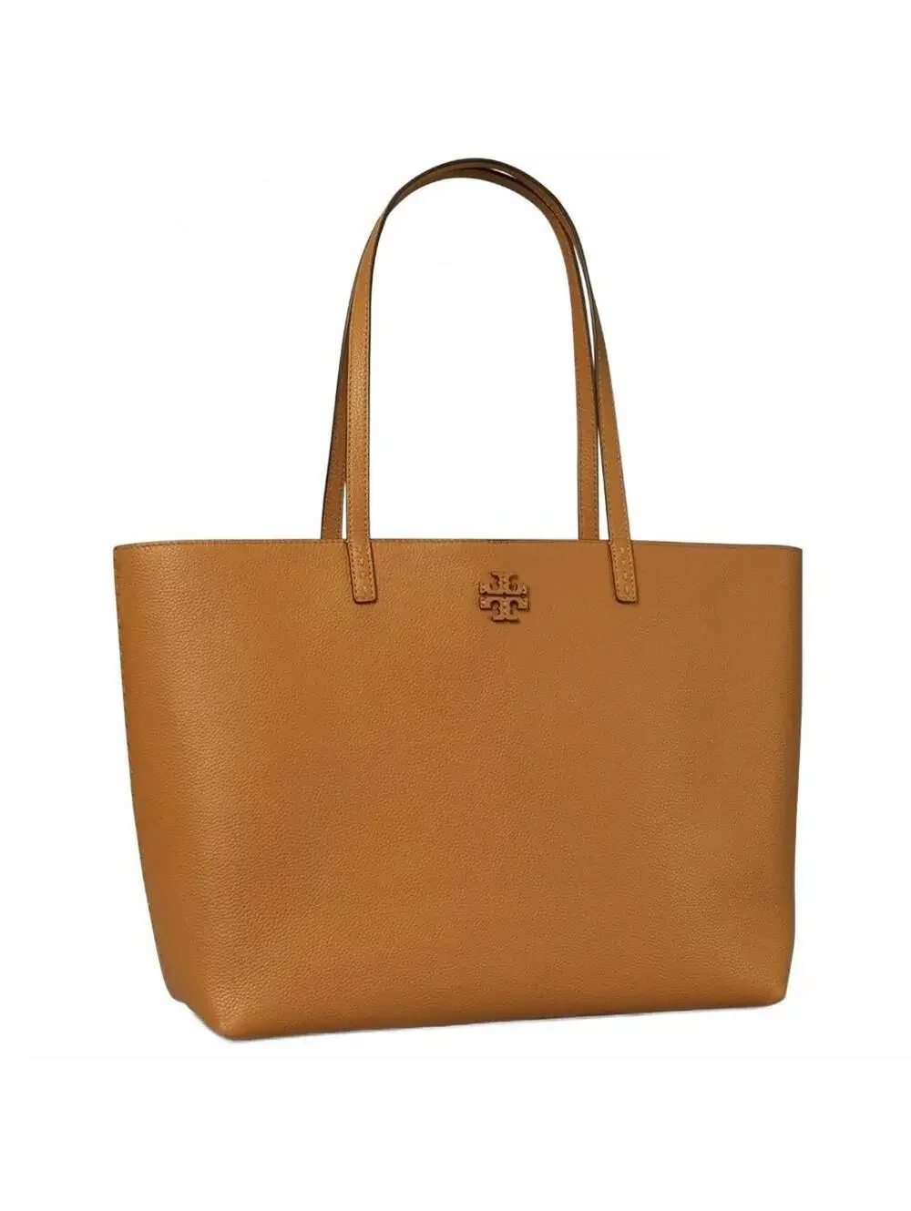 Tory Burch McGraw Leather Tote in Tiramisu Brown NWT